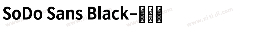 SoDo Sans Black字体转换